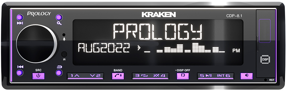 

Автомагнитола Prology, 1 DIN, 8x8x65Вт, USB, Bluetooth, черный (PRCDP8.1KRAKEN)