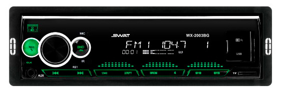 

Автомагнитола Swat, 1 DIN, USB, Bluetooth (SWAT WX-2003BG)