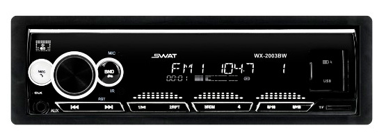 Автомагнитола Swat, 1 DIN