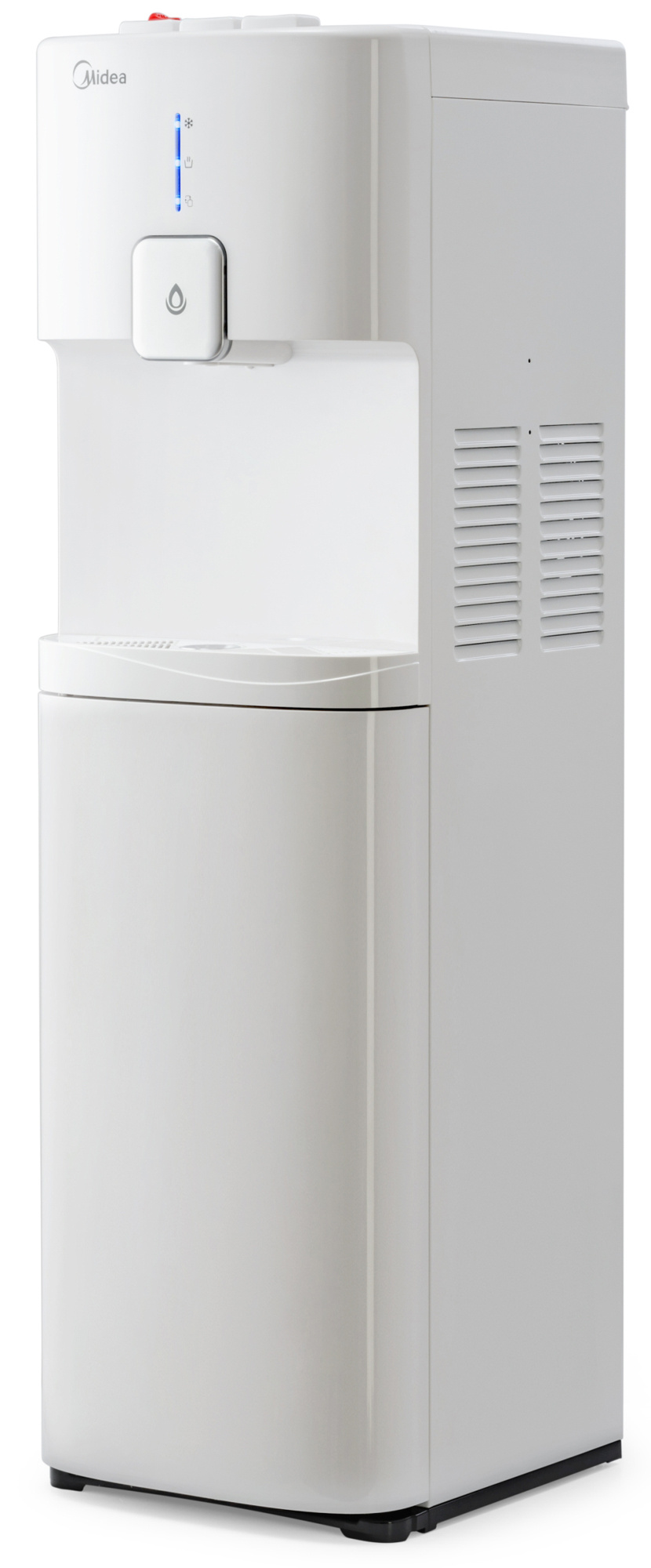 

Кулер напольный MIDEA, 650 Вт 6 л/ч 87°C / 80 Вт 600 мл/ч 15°C, защита от детей, белый (УТ-00000488)