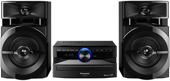 

Мидисистема Panasonic, 300 Вт, FM, USB, AUX, Bluetooth, Wi-Fi, ПДУ, черный (SC-UX100E-K)