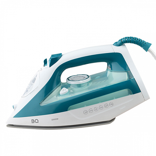 

Утюг BQ SI1009 2.2 кВт, длина шнура 1.9 м, белый/бирюзовый, SI1009