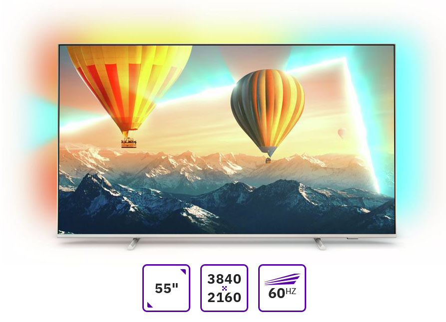 

Телевизор 55" Philips 55PUS8057/60, 3840x2160, DVB-T /T2 /C, HDMIx4, USBx2, WiFi, Smart TV, черный/серебристый (55PUS8057/60), 55PUS8057/60