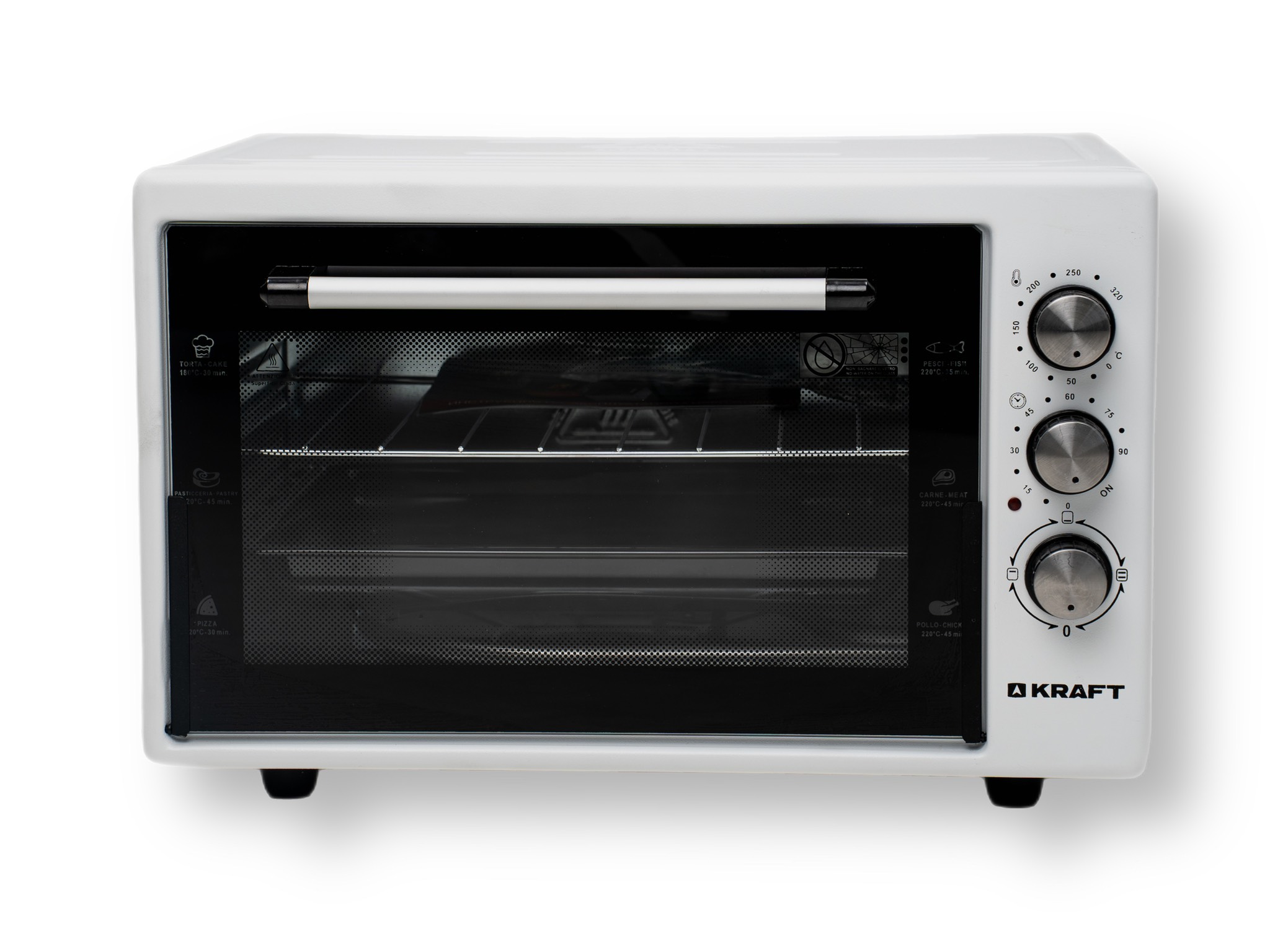 

Мини-печь KRAFT KF-MO 3800 W 1.5 кВт, белый, KF-MO 3800 W