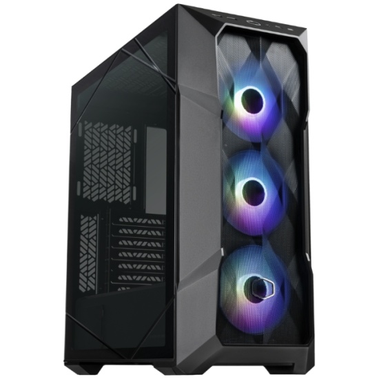 Корпус COOLERMASTER MasterBox TD500 Mesh V2, ATX, Midi-Tower, 2xUSB 3.0, USB Type-C, RGB подсветка, черный, без БП (TD500V2-KGNN-S00)