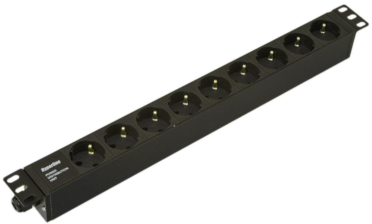 

Блок розеток (PDU) Hyperline SHE19-9SH-CB, кол-во розеток:9 (9xЕвро), 16А, черный (SHE19-9SH-CB), SHE19-9SH-CB