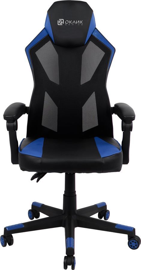 

Кресло игровое Oklick 121G, черный/синий (1873076), 121G