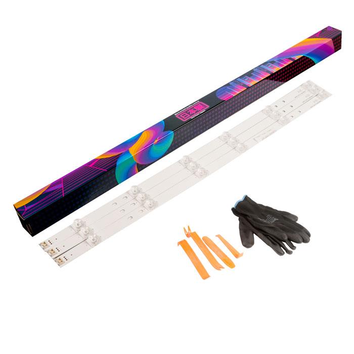 Светодиодная подсветка LG 32LB, 32LF, 32LW, 32LX, 32LY, Innotek DRT 3.0 32", AGF78399801, 6916L-1974A, 6916L-1975A (комплект, 3 шт) (AGF78400001)