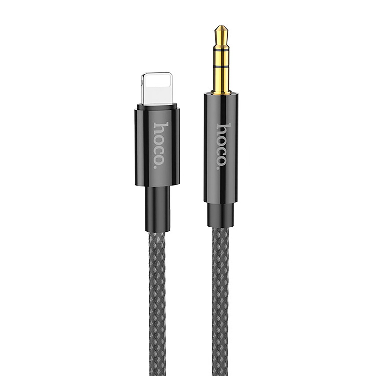 

Кабель-переходник (адаптер) Lightning 8-pin(M)-Jack 3.5mm(M), 1 м, черный HOCO UPA19, UPA19