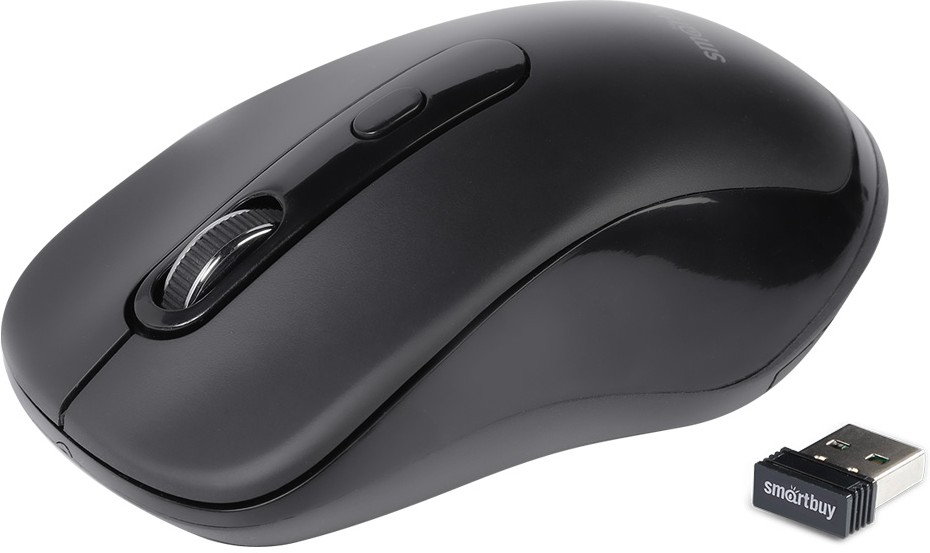 

Мышь беспроводная SmartBuy 282AG, 1600dpi, оптическая светодиодная, USB, черный (SBM-282AG-K), 282AG