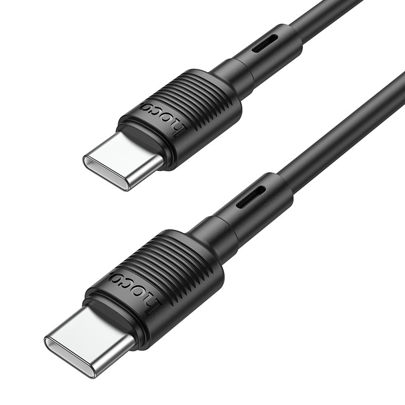 

Кабель USB Type-C-USB Type-C, быстрая зарядка, 3А, 1 м, черный, HOCO X83 Victory, X83
