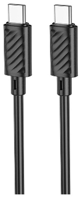 

Кабель USB Type-C-USB Type-C, быстрая зарядка, 2.4А, 1 м, черный, HOCO X88 Gratified (6931474783363), X88 Gratified