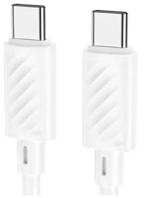 Кабель USB Type-C-USB Type-C, 1 м, белый, HOCO X88 Gratified