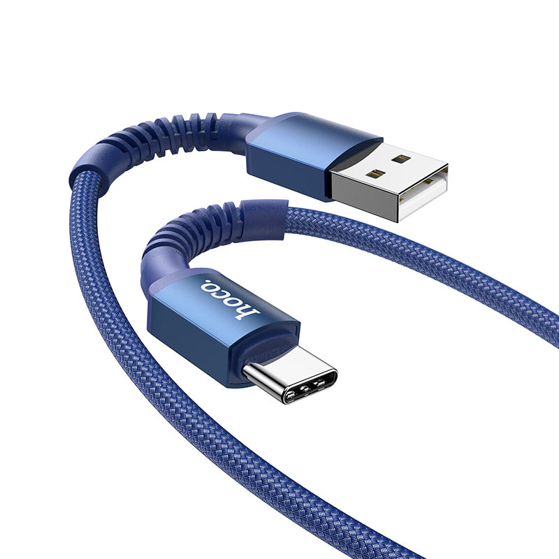 

Кабель USB-USB Type-C, 3А, 1 м, синий, HOCO X71 Especial (6931474759009)