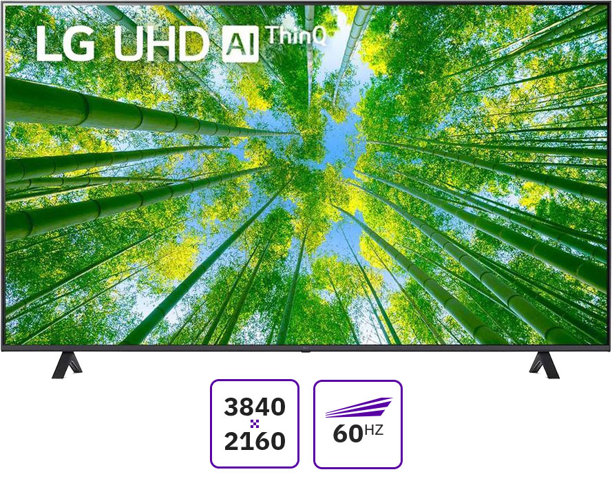 Телевизор 75" LG 75UQ80006LB.ARUB, 3840x2160, серый