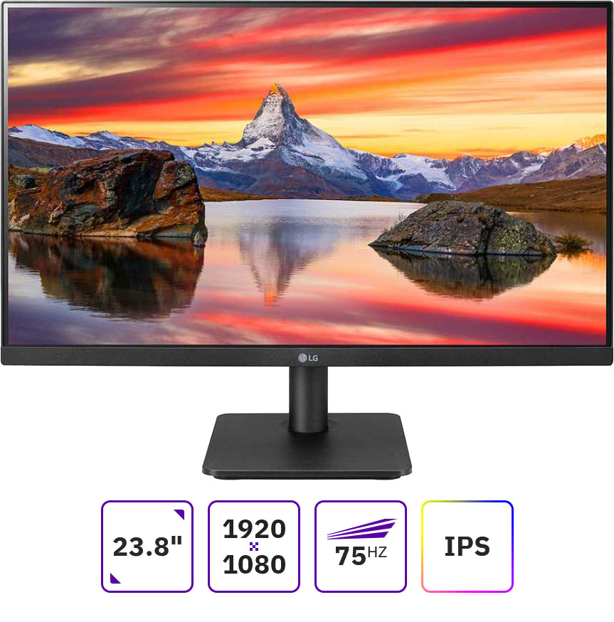 Монитор 23.8" LG 24MP400-B черный