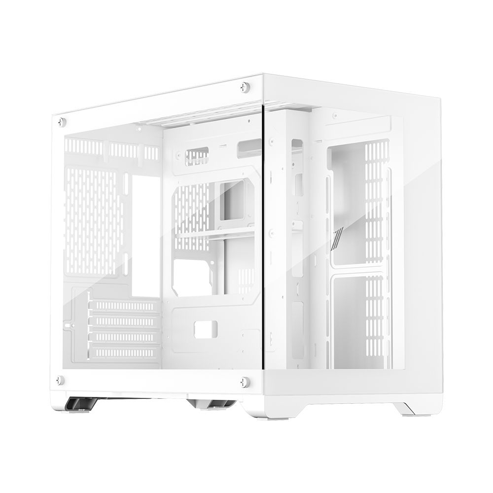 Корпус 1STPLAYER MEGAVIEW MV6-T White, mATX, Midi-Tower, 2xUSB 3.0, белый, без БП (MEGAVIEW MV6-T White)