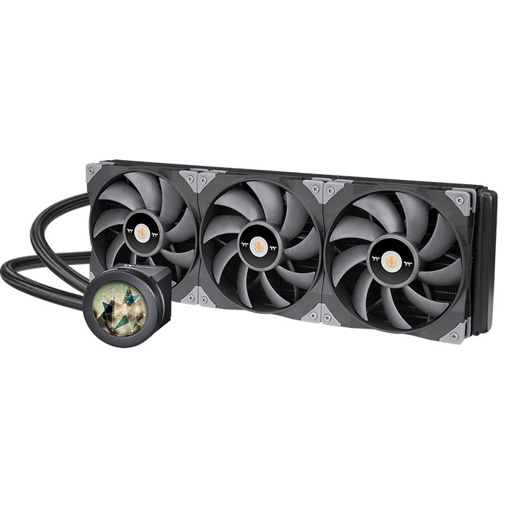

Жидкостное охлаждение Thermaltake TOUGHLIQUID Ultra 420 для Socket 115x/ 2066/ 2011/ 2011-3/ 1200/ 1700/ AM5/ AM4/ AM3/ AM3+/ FM1/ AM2+/ FM2/ FM2+, 3x140 мм (CL-W366-PL14BL-A), TOUGHLIQUID Ultra 420