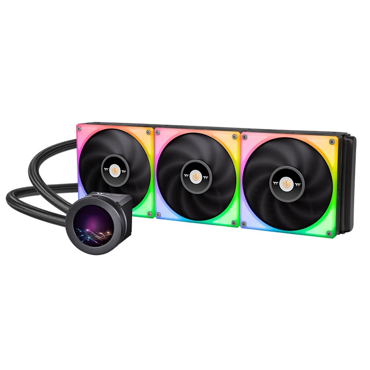 

Жидкостное охлаждение Thermaltake TOUGHLIQUID Ultra 420 RGB для Socket 115x/2066/2011/2011-3/1200/1700/AM5/AM4/AM3/AM3+/FM1/AM2+/FM2/FM2+, 3x140 мм, RGB LED (CL-W370-PL14SW-A), TOUGHLIQUID Ultra 420 RGB