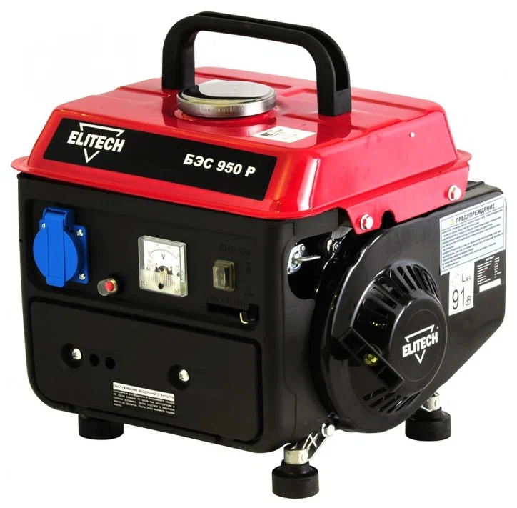 Электрогенератор ELITECH БЭС 950 Р, 2.2 л.с., 950 Вт
