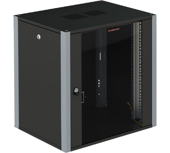 

Шкаф телекоммуникационный настенный 12U 600x350 мм, стекло/металл, черный, SYSMATRIX WP 6312.910 (WP 6312.910), WP 6312.910