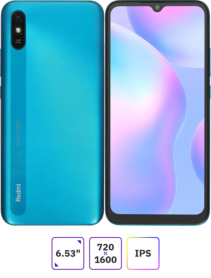 Смартфон Xiaomi Redmi 9A 2Gb/32Gb Android зеленый (29238/36552/36554),  782189 купить в Новосибирске в интернет-магазине e2e4