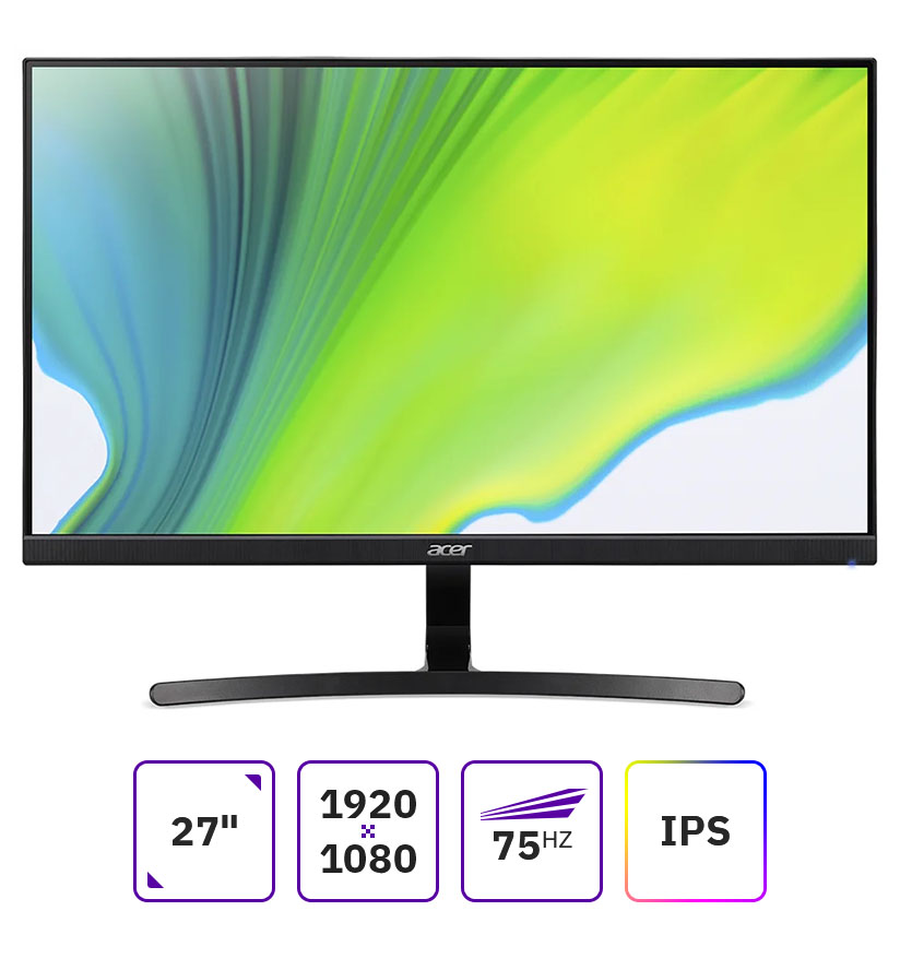 Монитор 27" Acer K273bmix черный