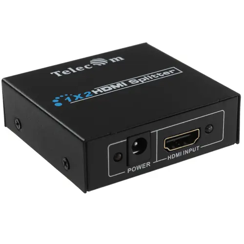 Разветвитель HDMI Telecom, 1xHDMI(19F)-2xHDMI(19F), 1920x1080, 3D, 1.4v, каскадируемый (TTS5010)