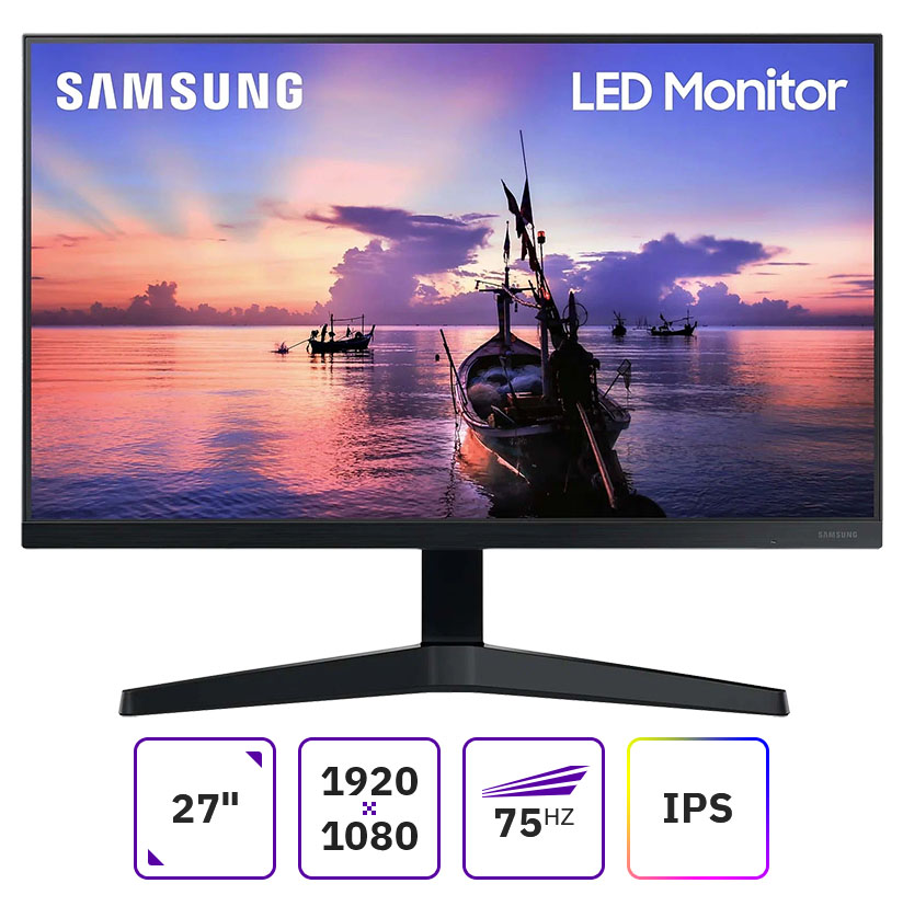 Монитор 27" Samsung F27T350FHI темно-серый