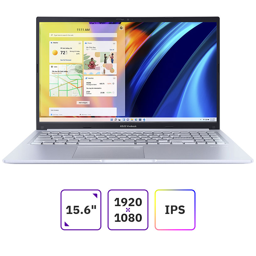 Ноутбук 15.6" ASUS VivoBook 15 X1502ZA-BQ1014, серебристый (90NB0VX2-M01H00)