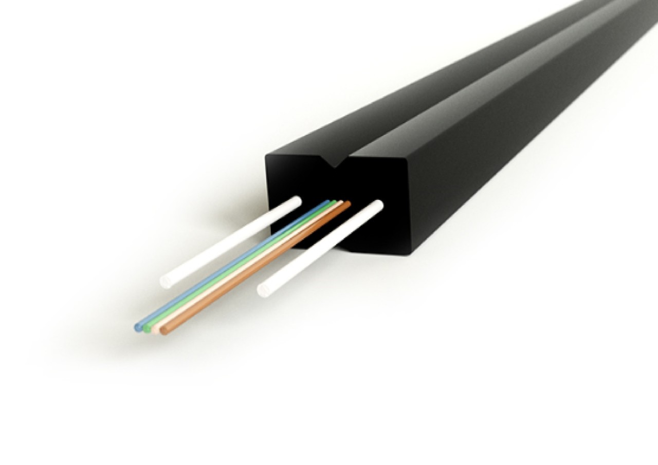 Кабель оптический одномодовый, 8 волокон Hyperline, 1 м (FO-FTTH-IN-9S-8-LSZH-BK)