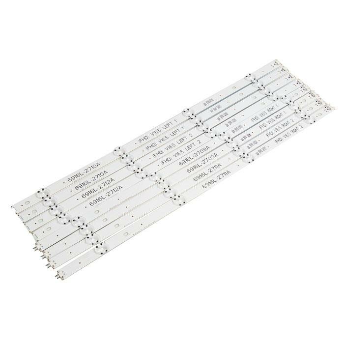 Светодиодная подсветка LG 49LF, 49LH, 49LJ, 49LW, 49UH, 49UV, AGF79047201, UHD 49" V16.5, FHD 49" V16.5 (комплект, 8 шт) (AGF79047201)