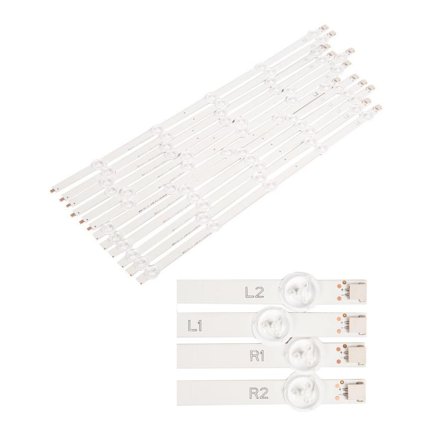 Светодиодная подсветка LG 50LA, 50LN, AGF78401201, 50" ROW2.1, 6916L-1241A, 6916L-1272A, 6916L-1273A, 6916L-1276A (комплект, 12 шт) (AGF78401201)