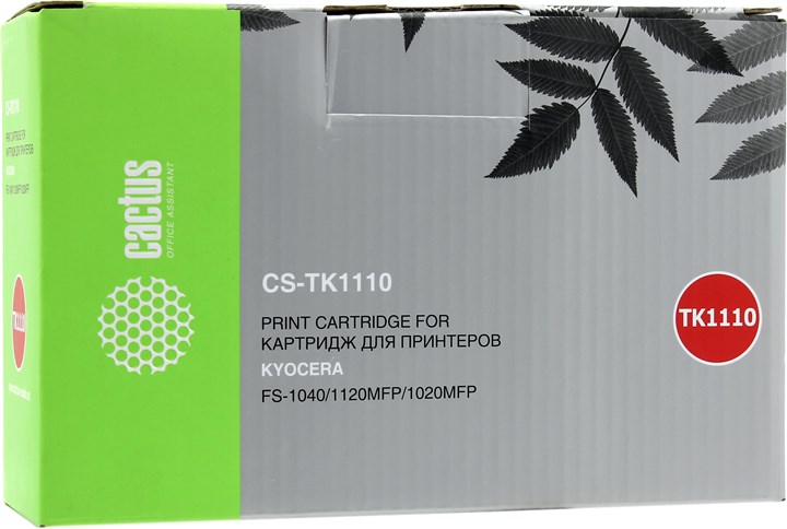 

Набор картриджей лазерный Cactus CS-TK1110-15 (TK-1110), черный, 2500 страниц, 15 шт., совместимый для Kyocera FS-1040/1020MFP/1120MFP