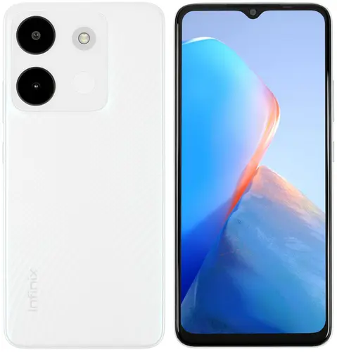 

Смартфон Infinix Smart 7, 6.6" 720x1612 IPS, MediaTek Helio A22, 4Gb RAM, 64Gb, 3G/4G, Wi-Fi, BT, 2xCam, 2-Sim, 5000 мА⋅ч, Micro-USB, Android 12, белый, Smart 7