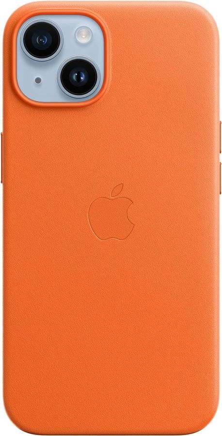 

Чехол-накладка Apple Leather Case для смартфона Apple iPhone 14, кожа, оранжевый (MPP83ZM/A)