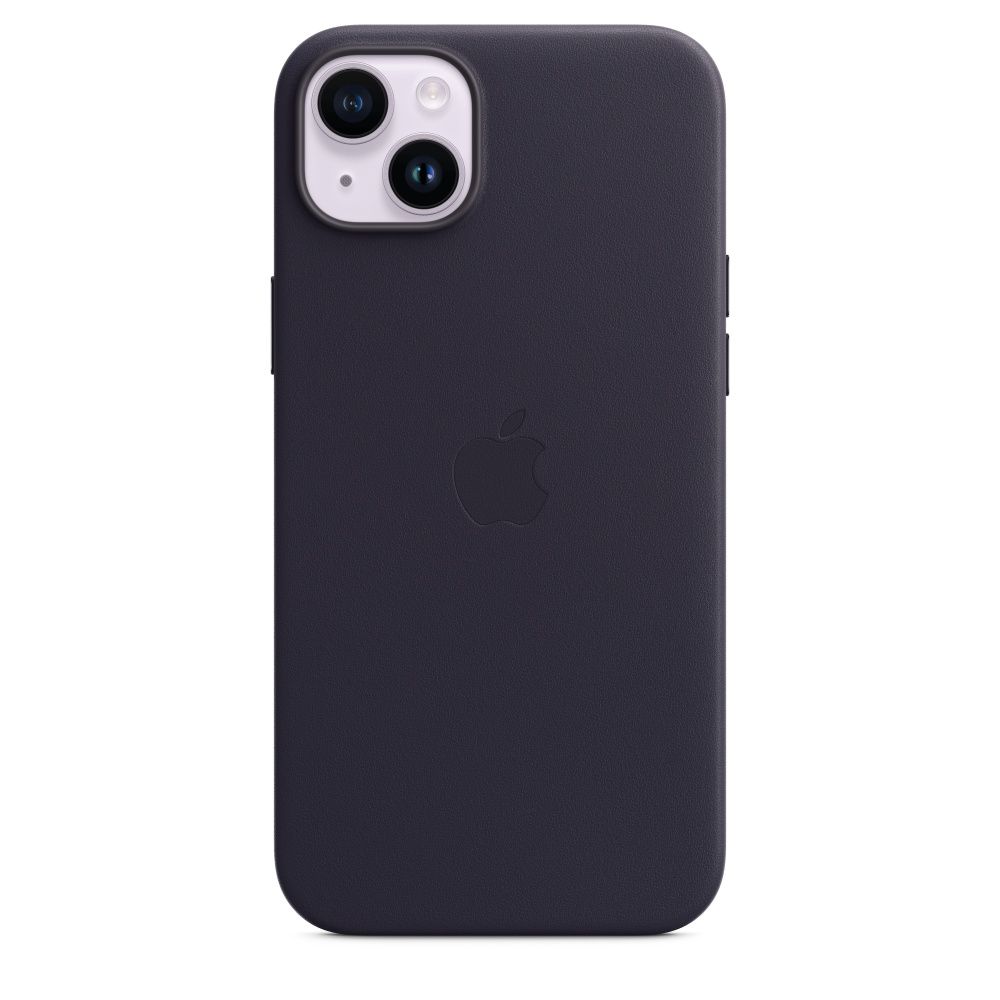 

Чехол-накладка Apple Leather Case для смартфона Apple iPhone 14 Plus, кожа, черный (MPPC3ZM/A)