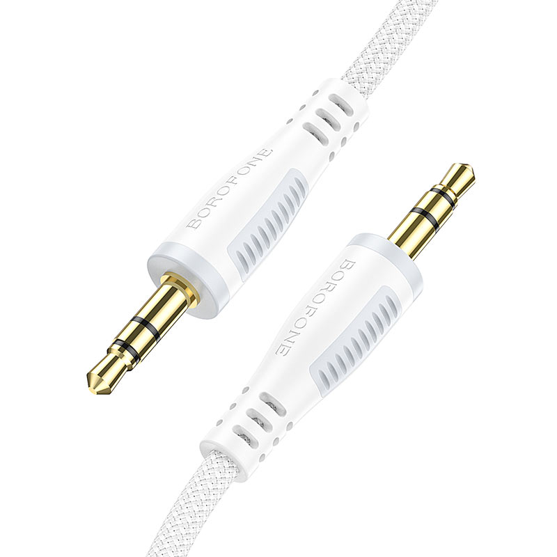 

Кабель Jack 3.5mm(M)-Jack 3.5mm(M), 1 м, белый Borofone BL14 (6974443385946)