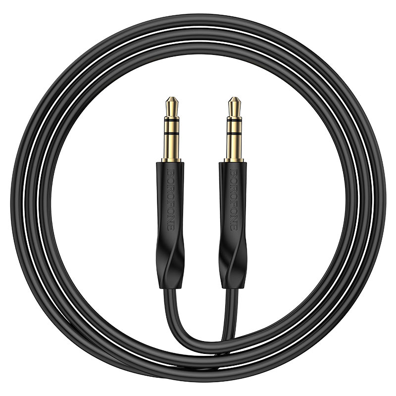 

Кабель Jack 3.5mm(M)-Jack 3.5mm(M), 1 м, черный Borofone BL16 (6974443389166)