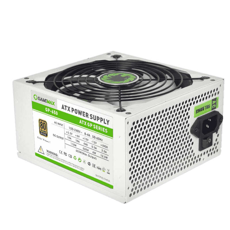 

Блок питания 650 Вт ATX GameMax GP-650 , 139 мм, 80 Plus Bronze, Retail (GP-650 White), Белый, GP-650