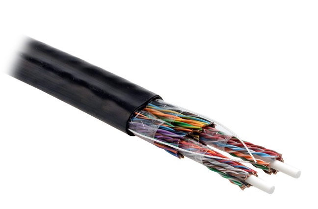 

Витая пара UTP кат.5, 50 пар, CU, 1м., внешний, одножильный, PE, черный, Hyperline (UUTP50-C5-S24-OUT-PE-BK)