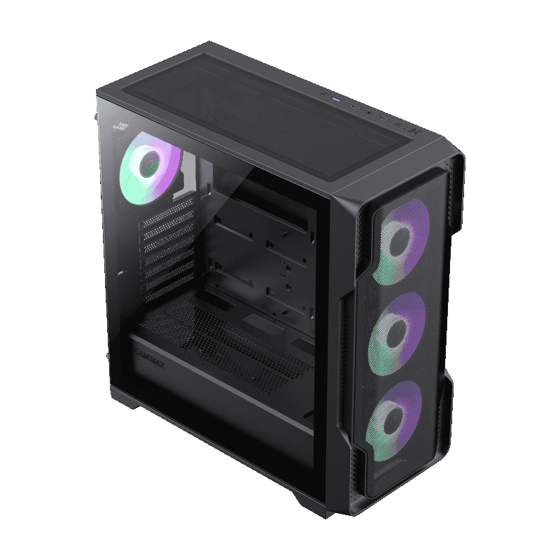 

Корпус GameMax SIEGE BK, EATX, Midi-Tower, USB 3.0, RGB подсветка, черный, без БП (SIEGE BK), SIEGE BK