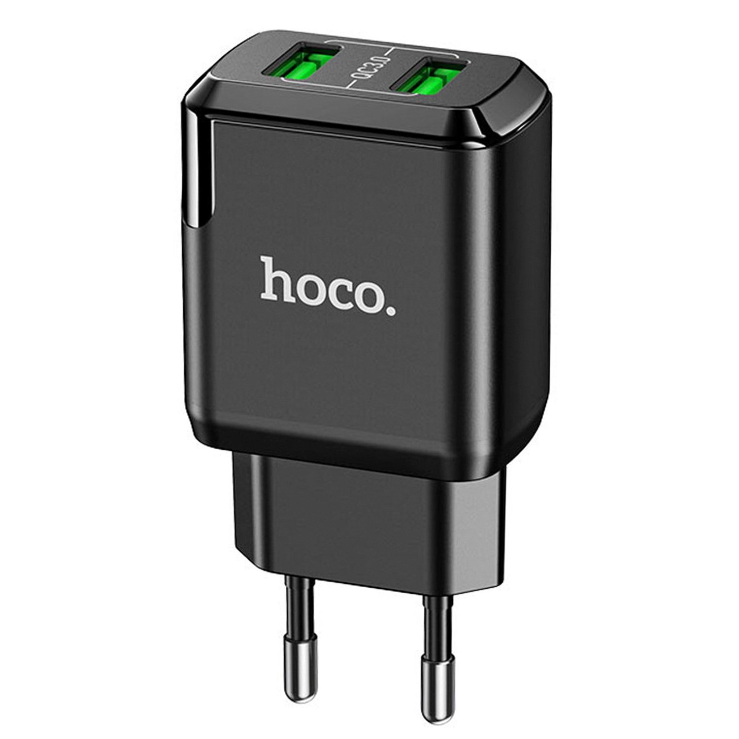 

Сетевое зарядное устройство Hoco Charmer N6 18W, 2xUSB, Quick Charge, черный (127859), N6