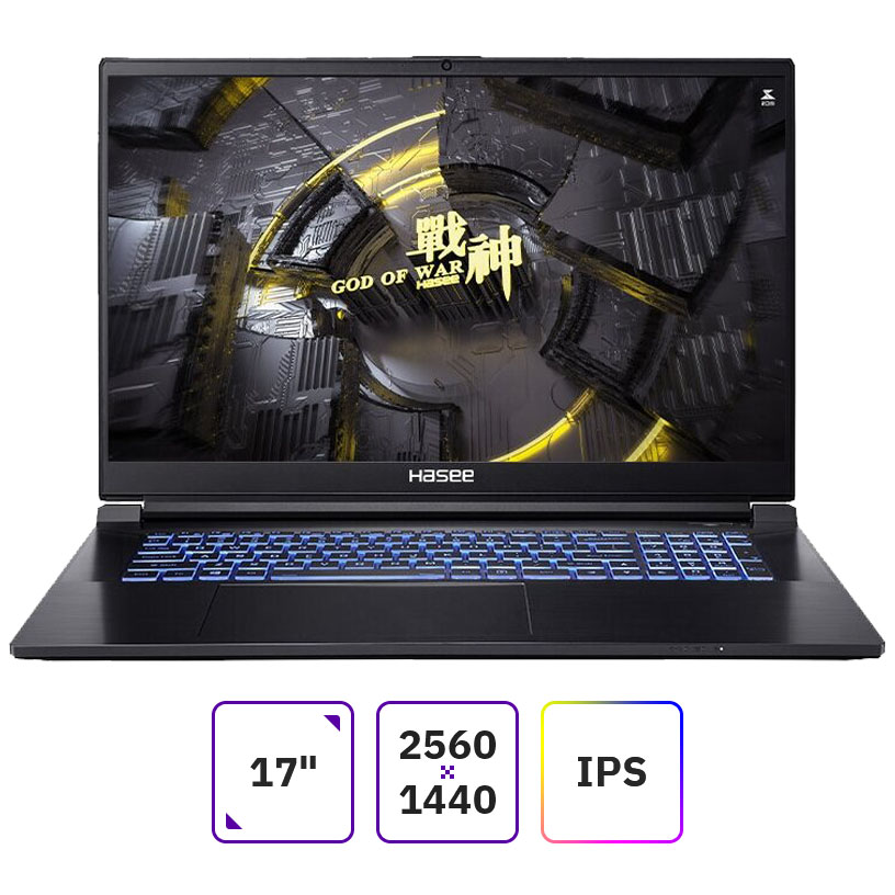 

Ноутбук Hasee G8-DA7NP 17.3" IPS 2560x1440, Intel Core i7 12700H 2.3 ГГц, 16Gb RAM, 512Gb SSD, NVIDIA GeForce RTX 3060-6Gb, без OC, черный (04HAG8DA7NP), G8-DA7NP