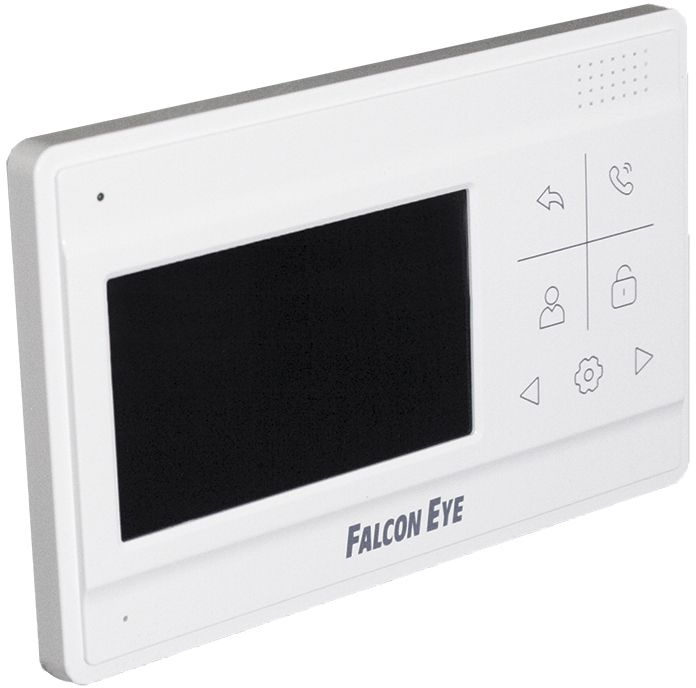 

Видеодомофон Falcon Eye, 4.3" 480x272, поддержка панелей: 2 шт., белый/белый (VELA)