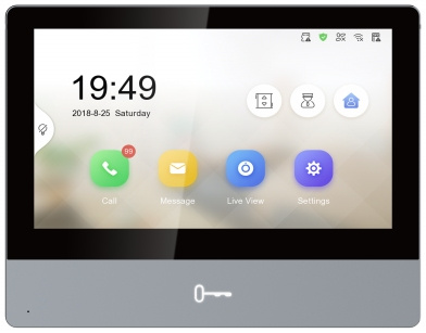 Видеодомофон Hikvision, 7" 1024x600