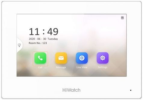 

Видеодомофон HiWatch, 7" 1024x600, белый/белый (VDP-H3211W)