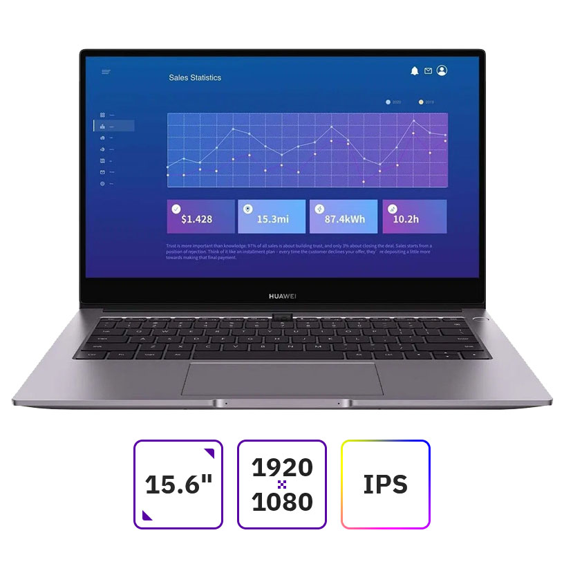 

Ноутбук Huawei MateBook B3-520 BDZ-WFE9A 15.6" IPS 1920x1080, Intel Core i7 1165G7 2.8 ГГц, 16Gb RAM, 512Gb SSD, W10Pro, серый (53013FCE), BDZ-WFE9A