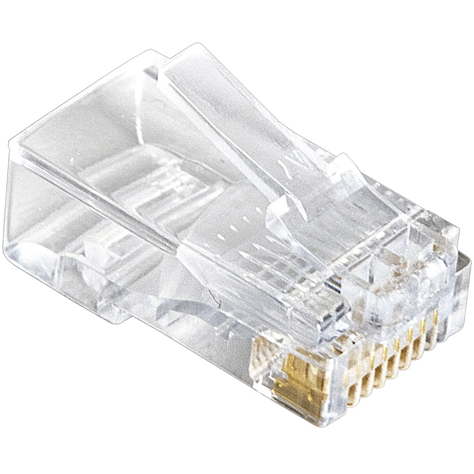 Коннектор RJ-45 8P8C категория 5e, 100 шт., Exegate PL45-C5-8P8C-100 (EX158091RUS)