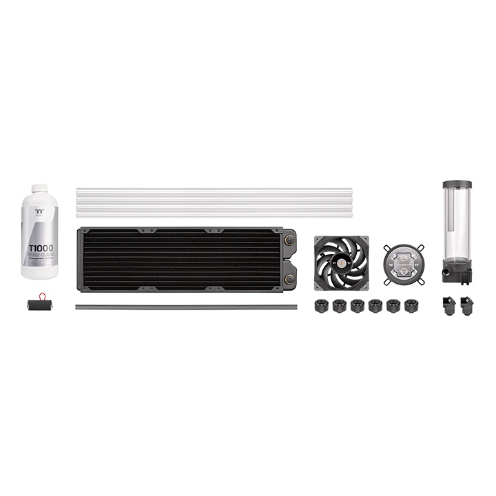 

Жидкостное охлаждение Thermaltake Pacific TOUGH C360 DDC Hard Tube LIQUID COOLING KIT для Socket 115x/2066/2011/2011-3/1356/1366/1200/1700/AM5/AM4/AM3/AM3+/FM1/AM2+/FM2/FM2+, 3x120 мм (CL-W306-CU12BL-A), Pacific TOUGH C360 DDC Hard Tube LIQUID COOLING KIT
